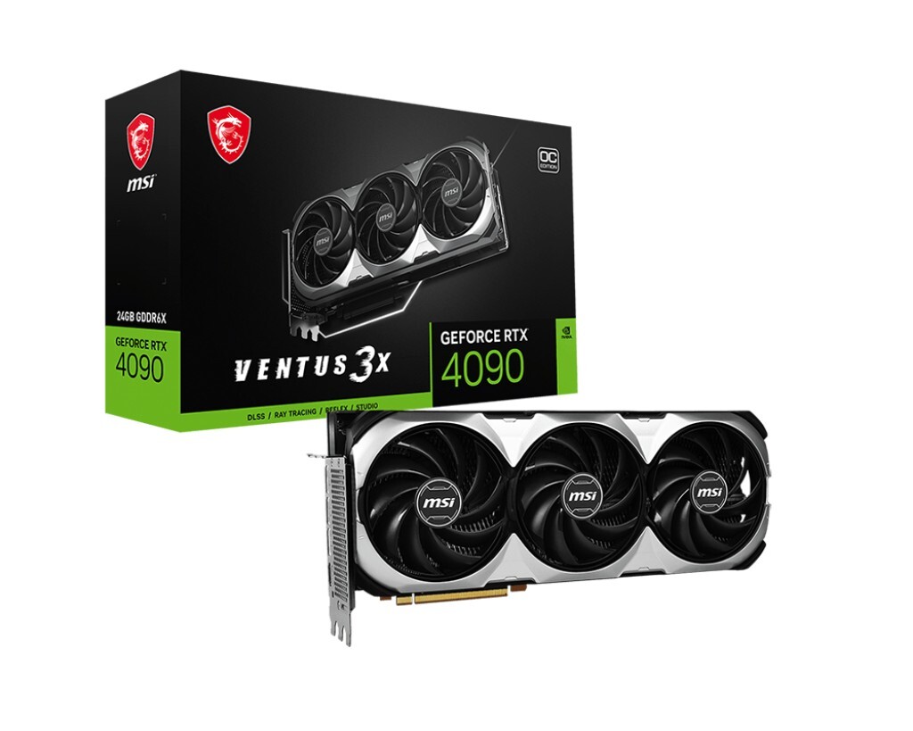 MSI GeForce RTX 4090 VENTUS 3X 24G OC / 24GB GDDR6X 384Bit