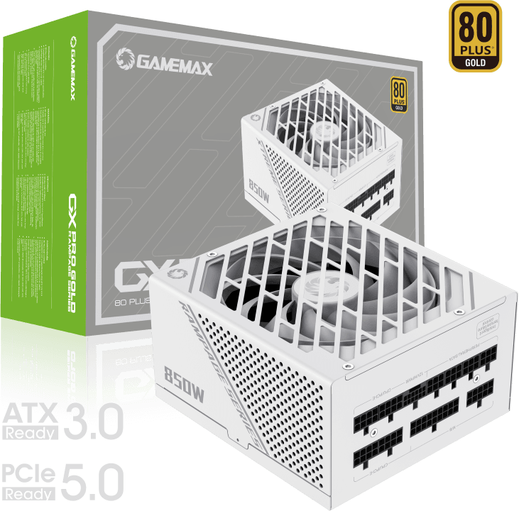 GameMax GX-850 PRO / 850W ATX3.0 PCIe5.0 White