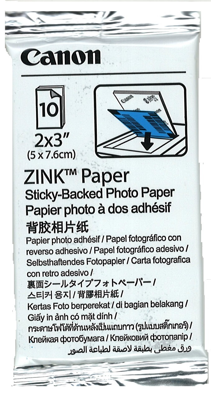 Canon Zink Paper ZP-2030 / 10 sheets for printer Canon Zoem