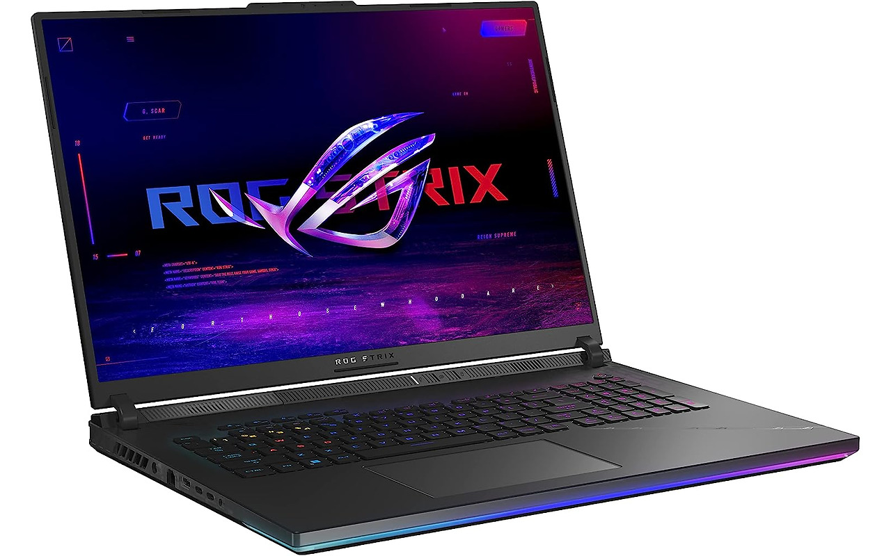 ASUS ROG Strix SCAR 18 G834 / 18 Nebula QHD+ IPS 240Hz / Core i9-13980HX / 32GB DDR5 / 2.0TB NVMe / GeForce RTX 4090 16GB GDDR6 / No OS /