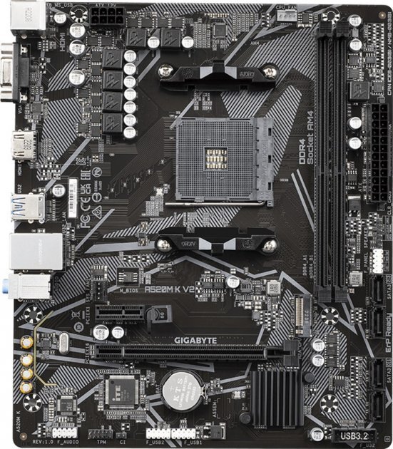 GIGABYTE A520M K V2 / mATX AM4 DDR4 5100
