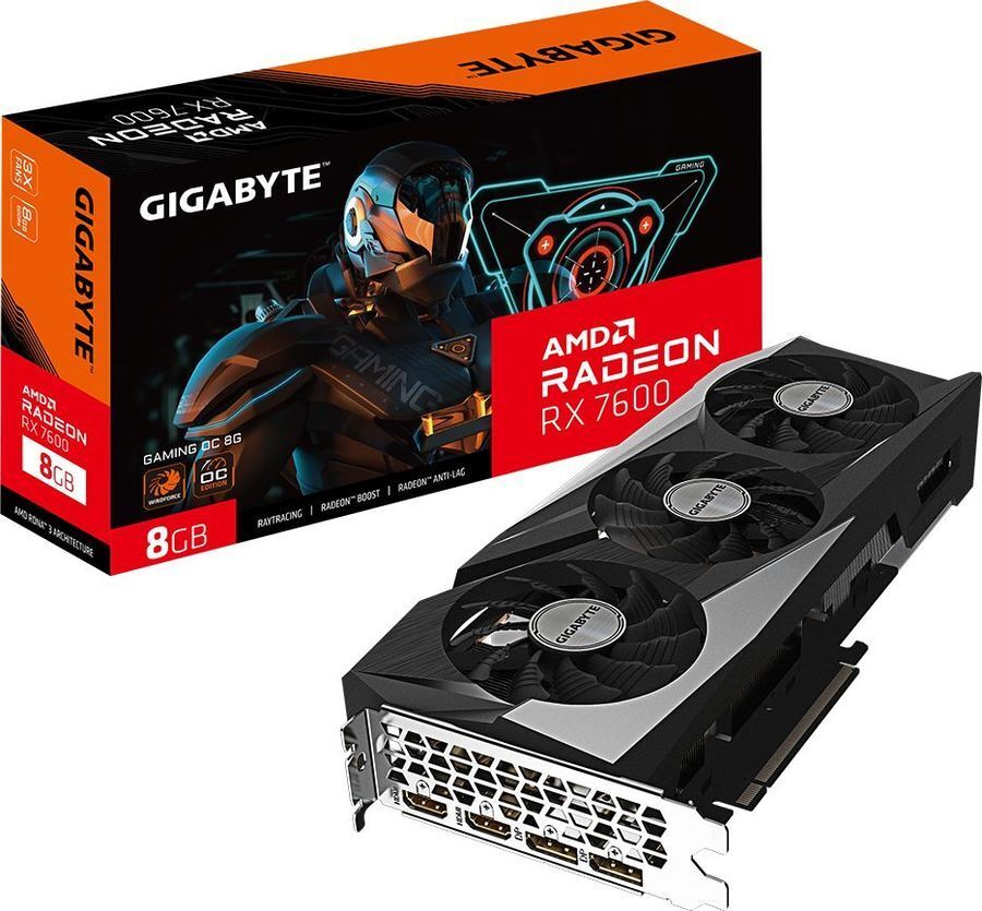 GIGABYTE Radeon RX 7600 XT 8GB GDDR6 Gaming OC 128bit / GV-R76GAMING OC-8GD