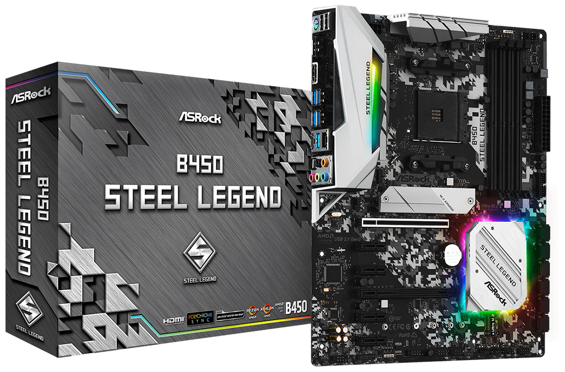 ASRock B450 STEEL LEGEND / ATX AM4 DDR4 3533+