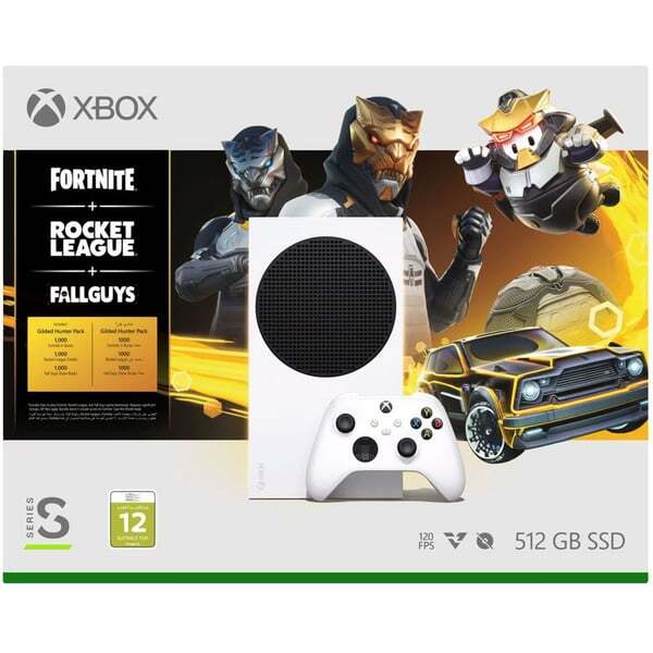 Microsoft Xbox Series S + Fortnite + RocketLeague + FallGuys