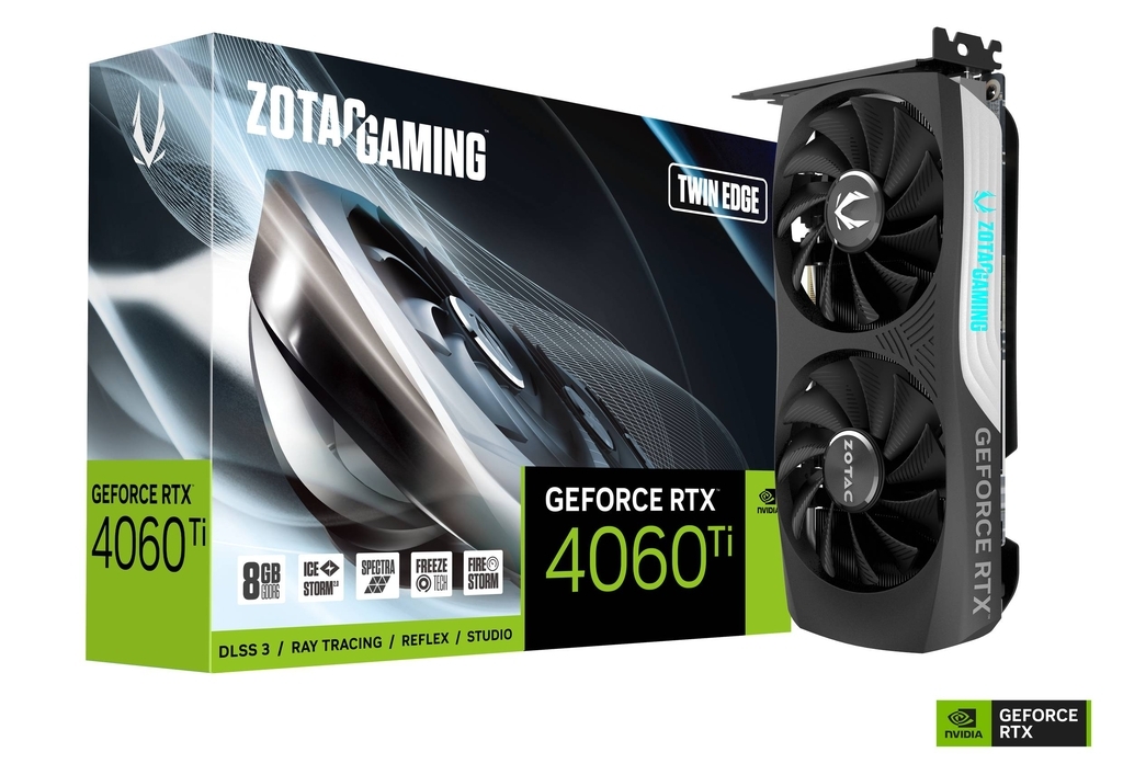 ZOTAC GeForce RTX 4060 Ti Twin Edge 8GB GDDR6 128bit / ZT-D40610E-10M