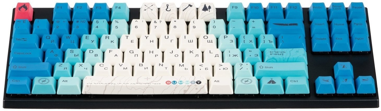 Varmilo VEA87 Summit R2 Cherry Mx Silent Red Multicolor / A23A022A6A1A06A007