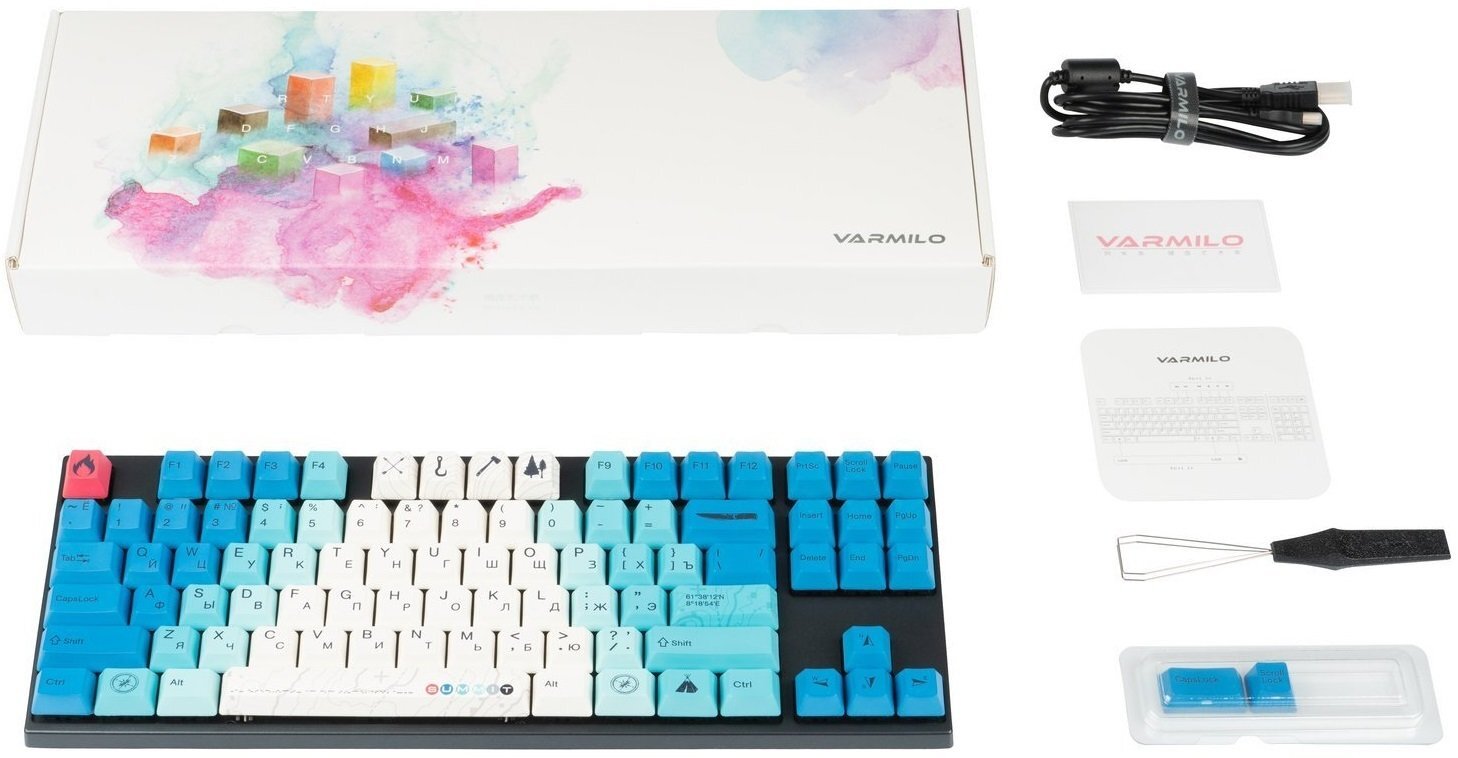 Varmilo VEA87 Summit R2 Cherry Mx Silent Red Multicolor / A23A022A6A1A06A007
