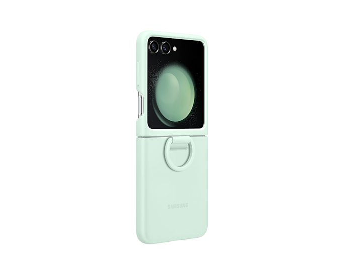 Samsung Original Silicone Case with Ring Flip 5 Green