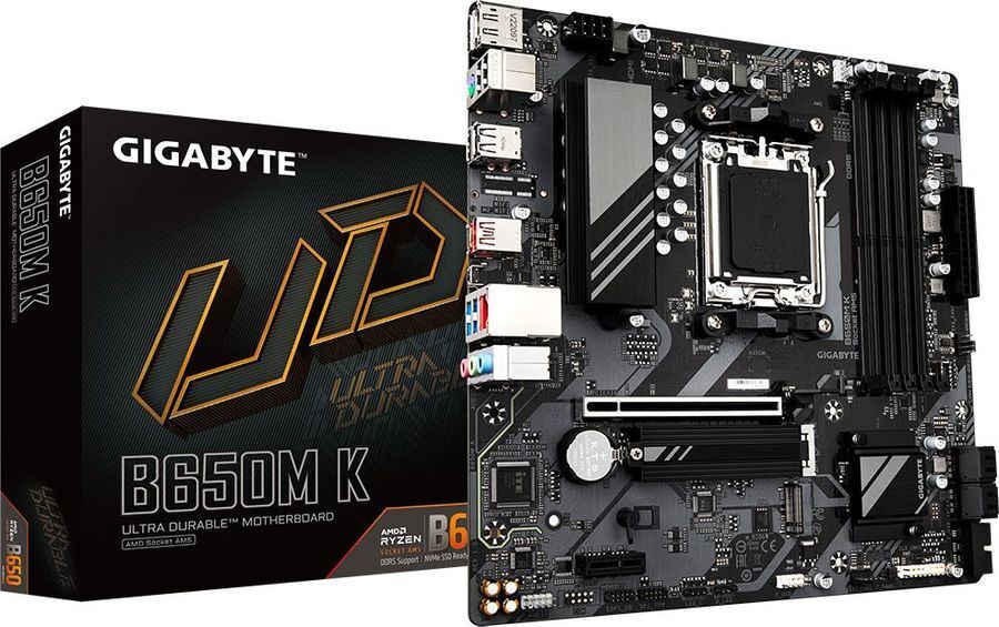 GIGABYTE B650M K / mATX AM5 DDR5 6400