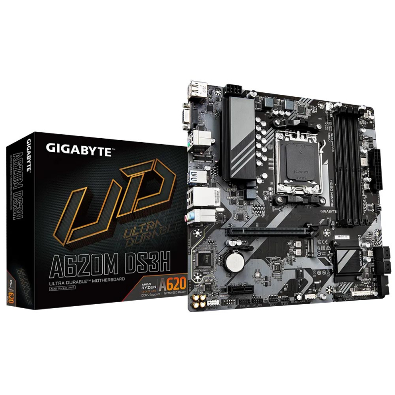 GIGABYTE A620M DS3H / mATX AM5 DDR5 6400