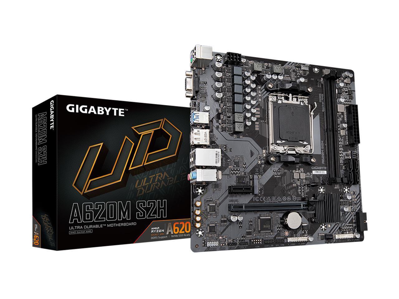 GIGABYTE A620M S2H / mATX AM5 DDR5 6400