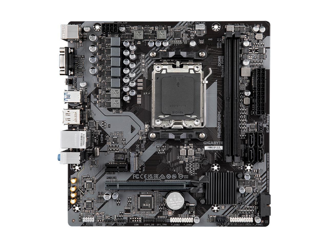 GIGABYTE A620M S2H / mATX AM5 DDR5 6400