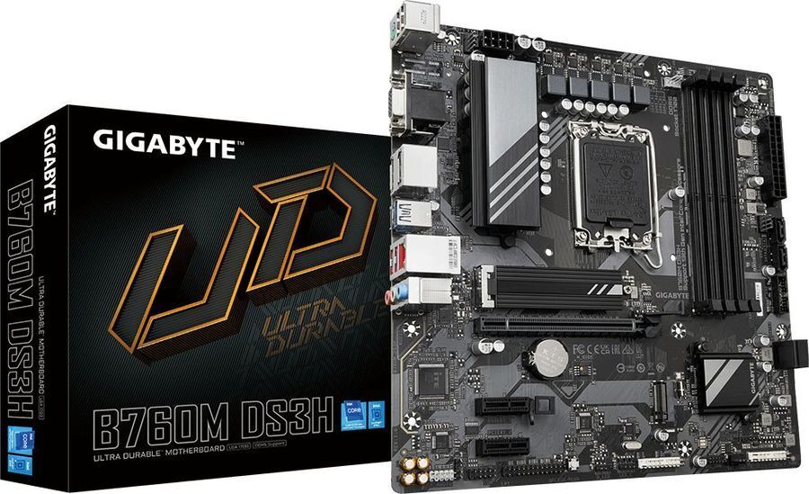 GIGABYTE B760M DS3H / mATX LGA1700 DDR5 7600