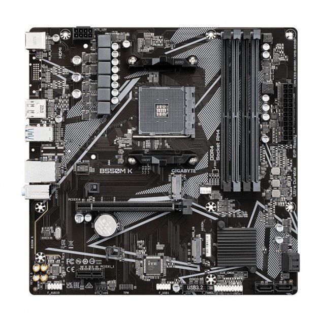 GIGABYTE B550M K / mATX AM4 DDR4 4733