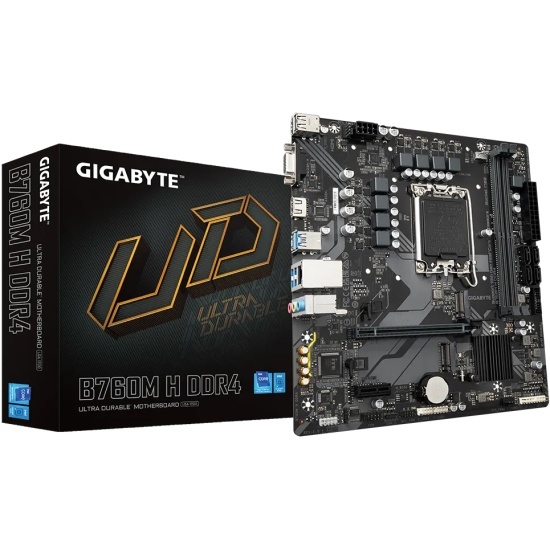 GIGABYTE B760M H / mATX LGA1700 DDR4 3200