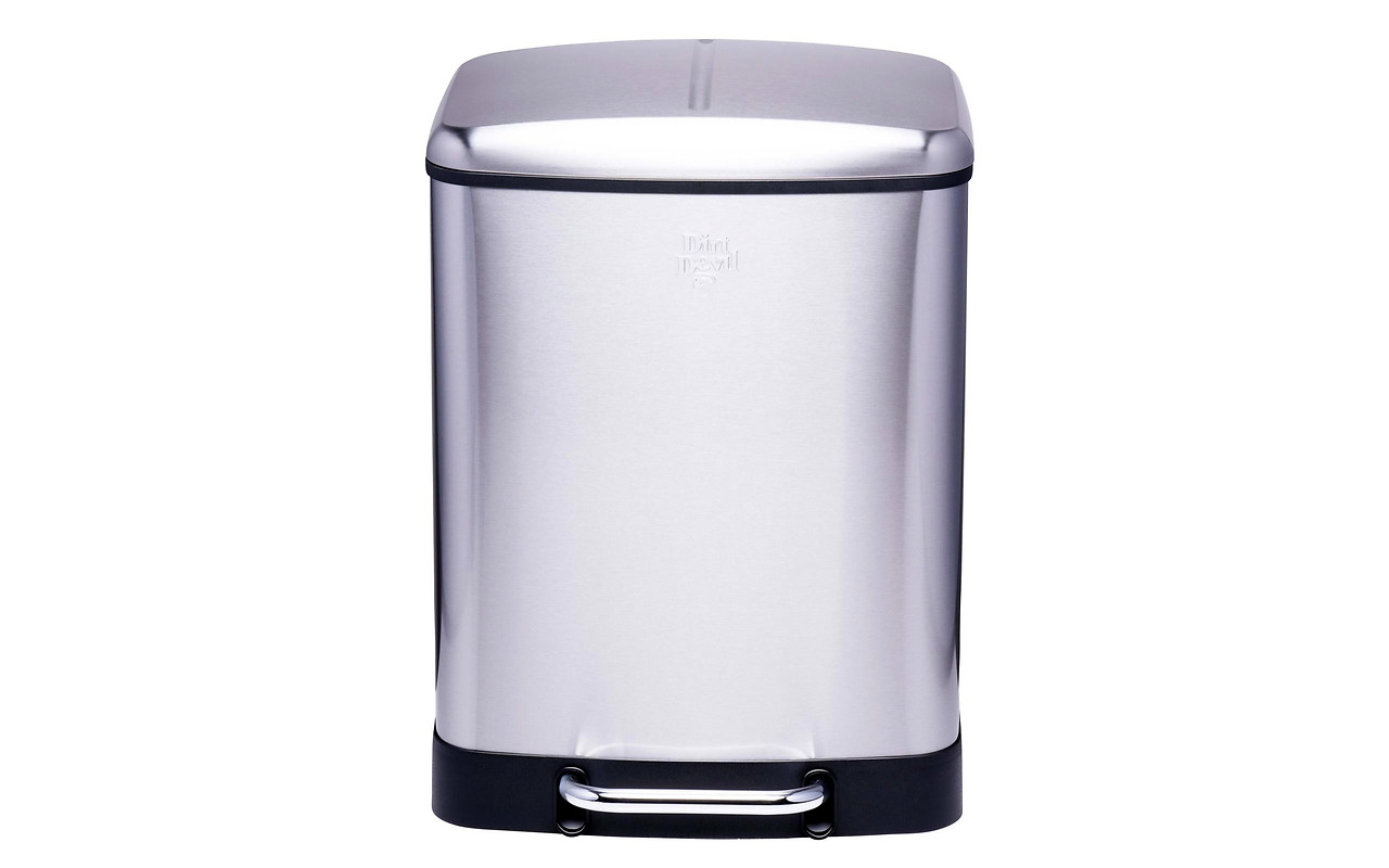 Dirt Devil Pedal Bin 2x12 L Soft Close Silver