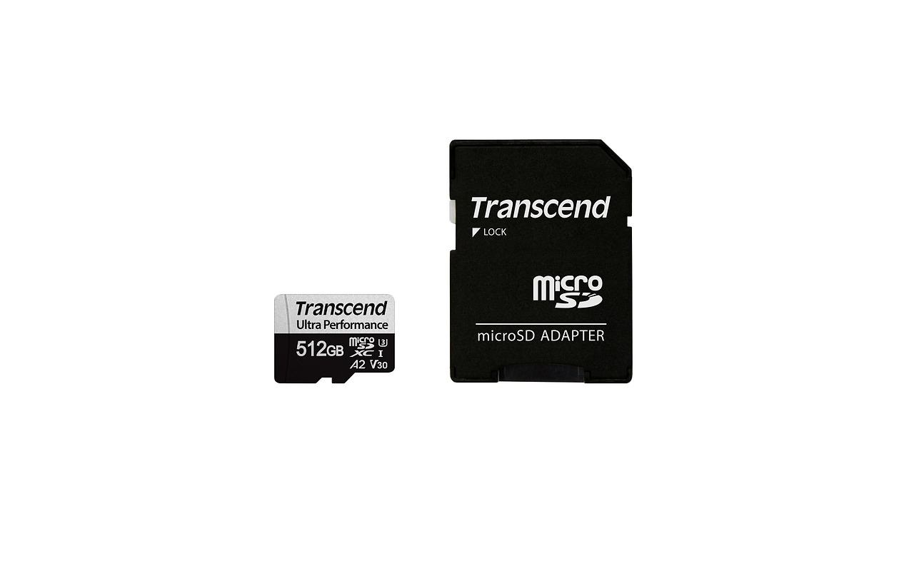 Transcend TS512GUSD340S / 512GB MicroSD + SD adapter