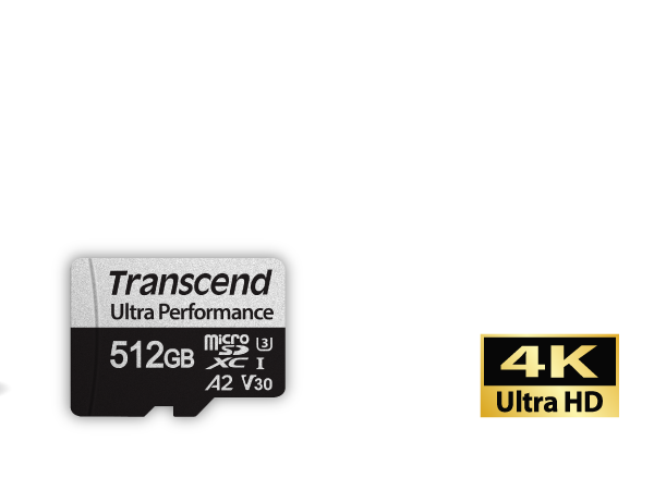 Transcend TS512GUSD340S / 512GB MicroSD + SD adapter