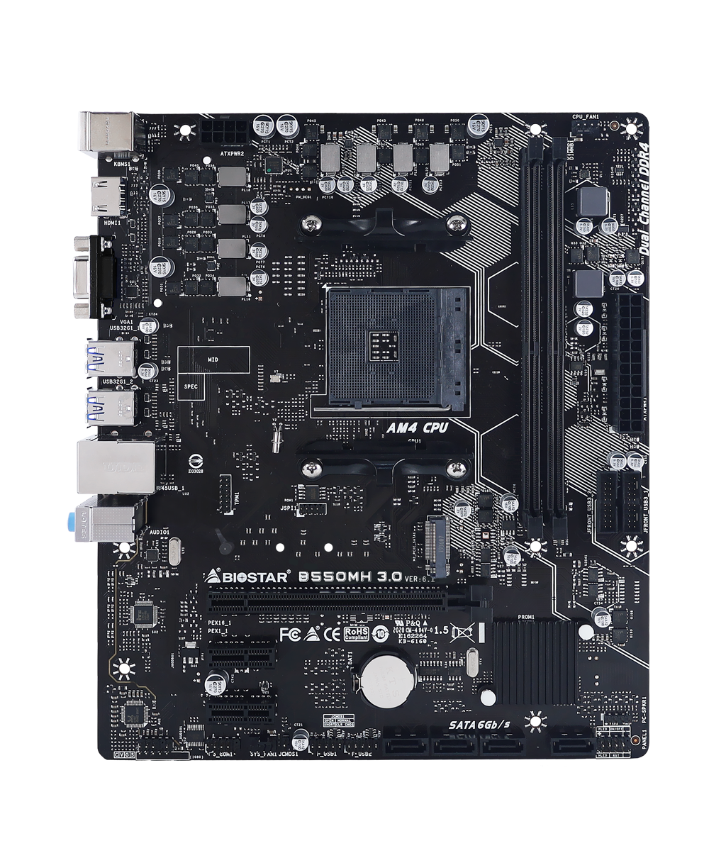 Biostar B550MH 3.0 / mATX AM4 DDR4 4933+