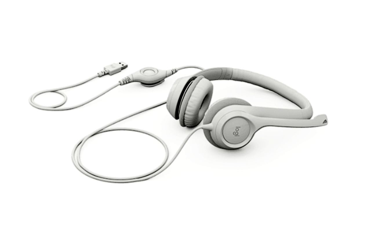 Logitech H390 / Stereo / White