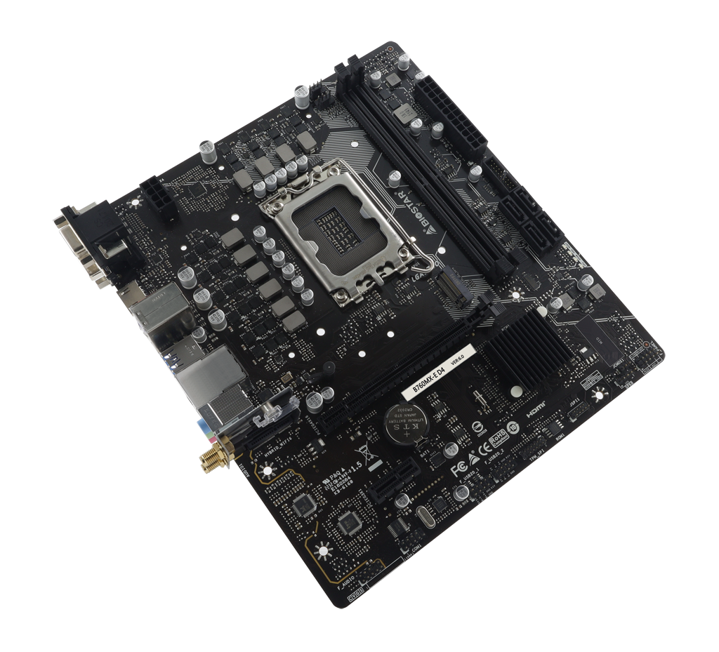 Biostar B760MX-E D4 / mATX LGA1700 DDR4 4400
