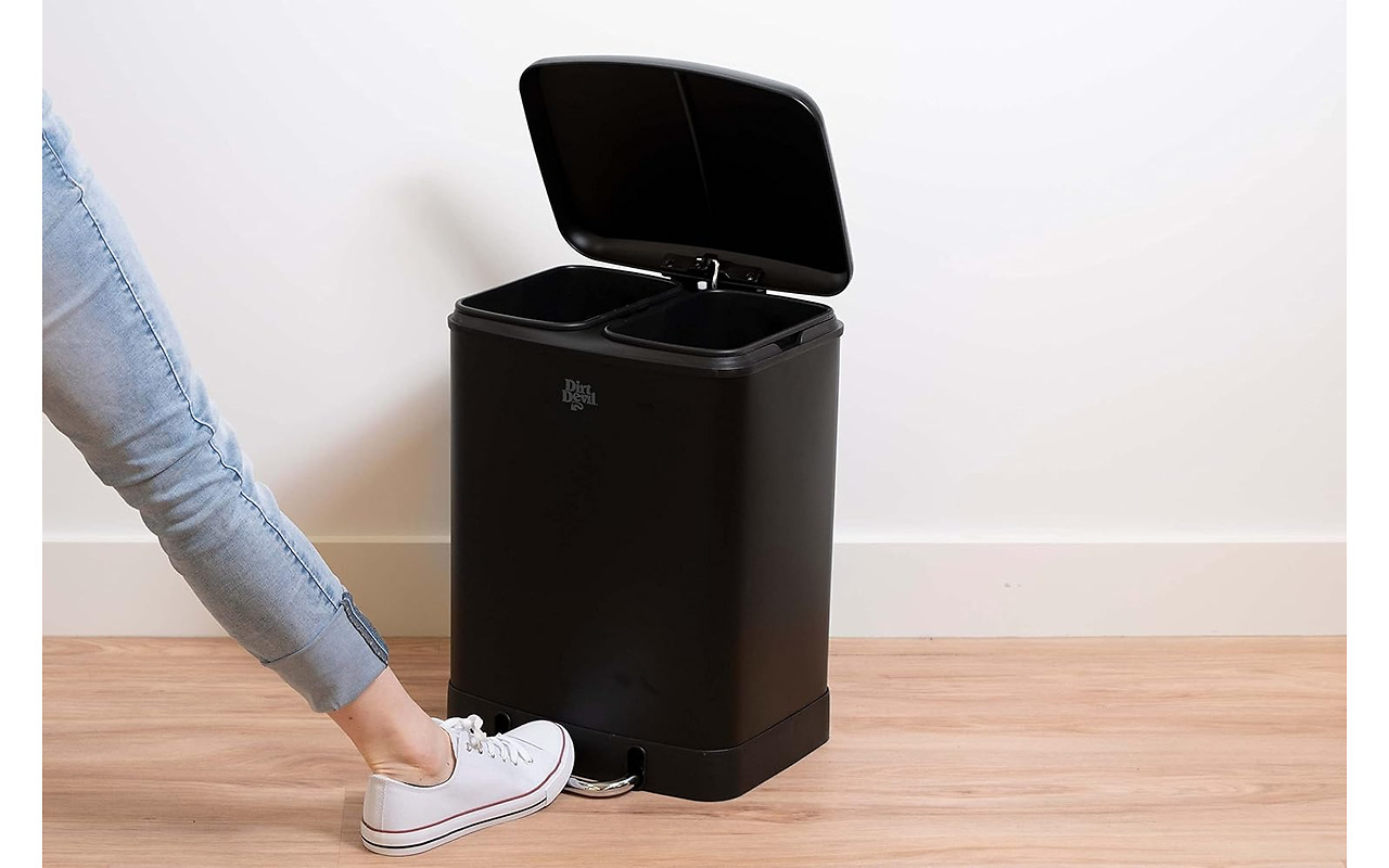 Dirt Devil Pedal Bin 12 L Soft Close Black