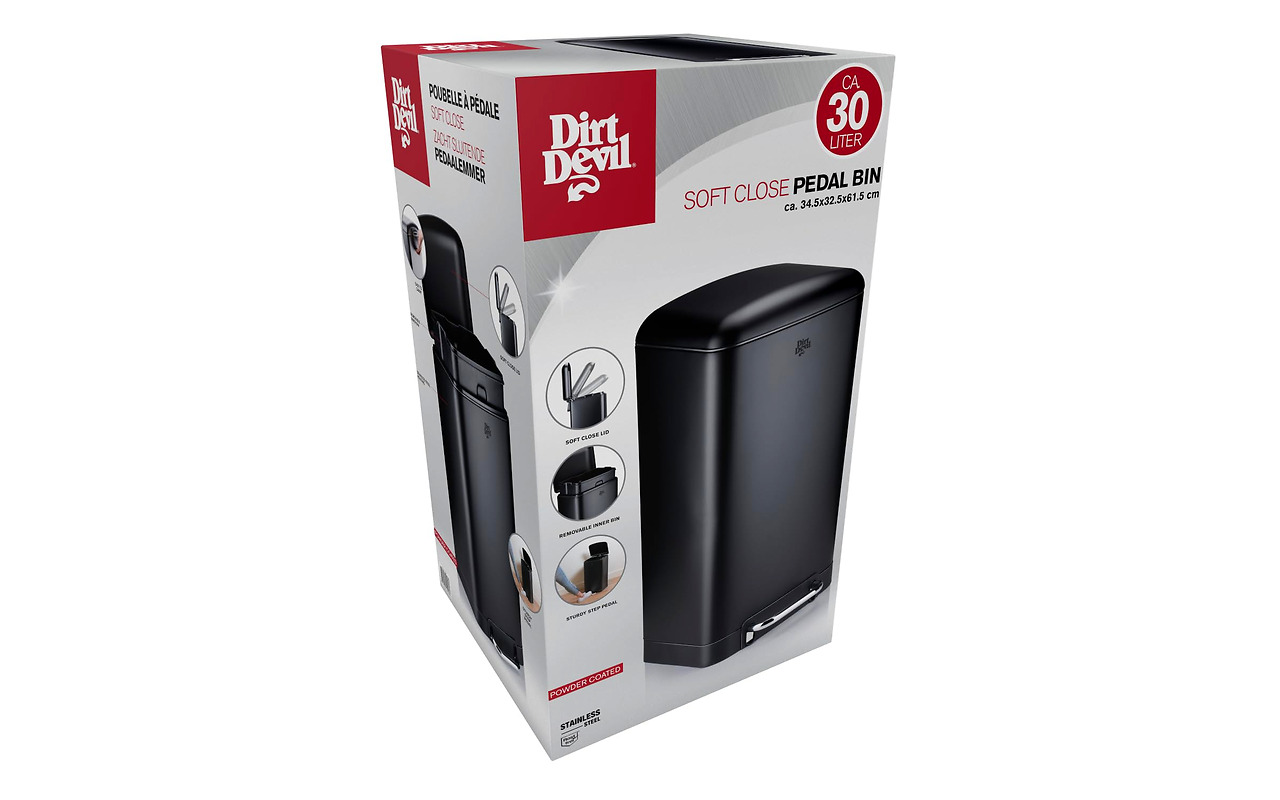 Dirt Devil Pedal Bin 30 L Soft Close