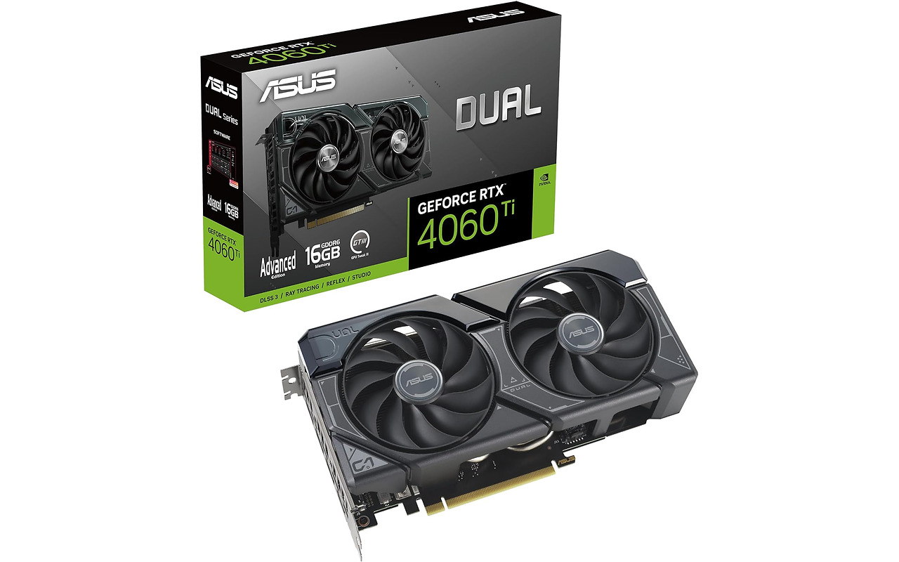 ASUS GeForce RTX 4060 Ti 16GB GDDR6 128bit / DUAL-RTX4060TI-O16G