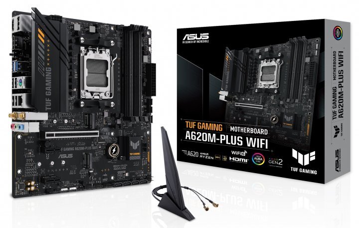 ASUS TUF GAMING A620M-PLUS WI-FI / mATX AM5 DDR5 7600+