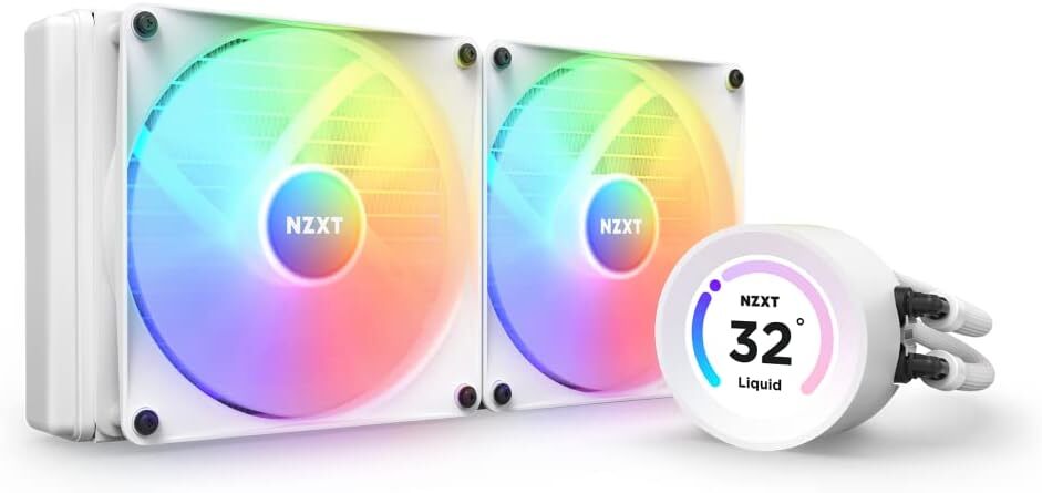 NZXT AIO Liquid Cooling Kraken 240 RGB White