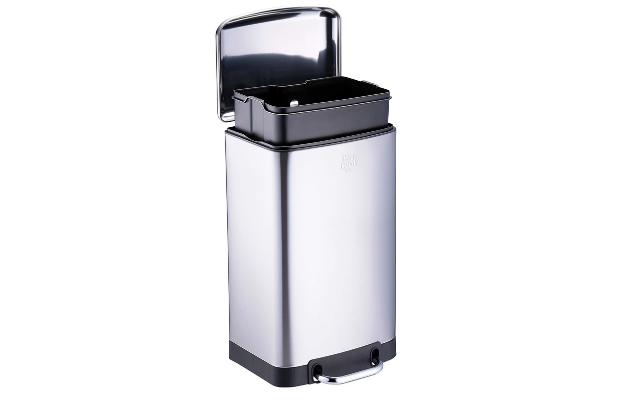 Dirt Devil Pedal Bin 20 L Soft Close Silver