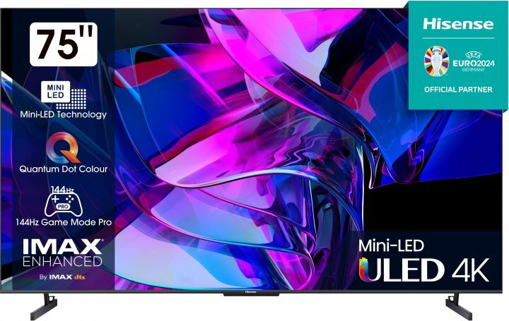 Hisense 75U7KQ / 75 MiniLED UHD Quantum Dot FALD 144Hz VIDAA U7.0 OS