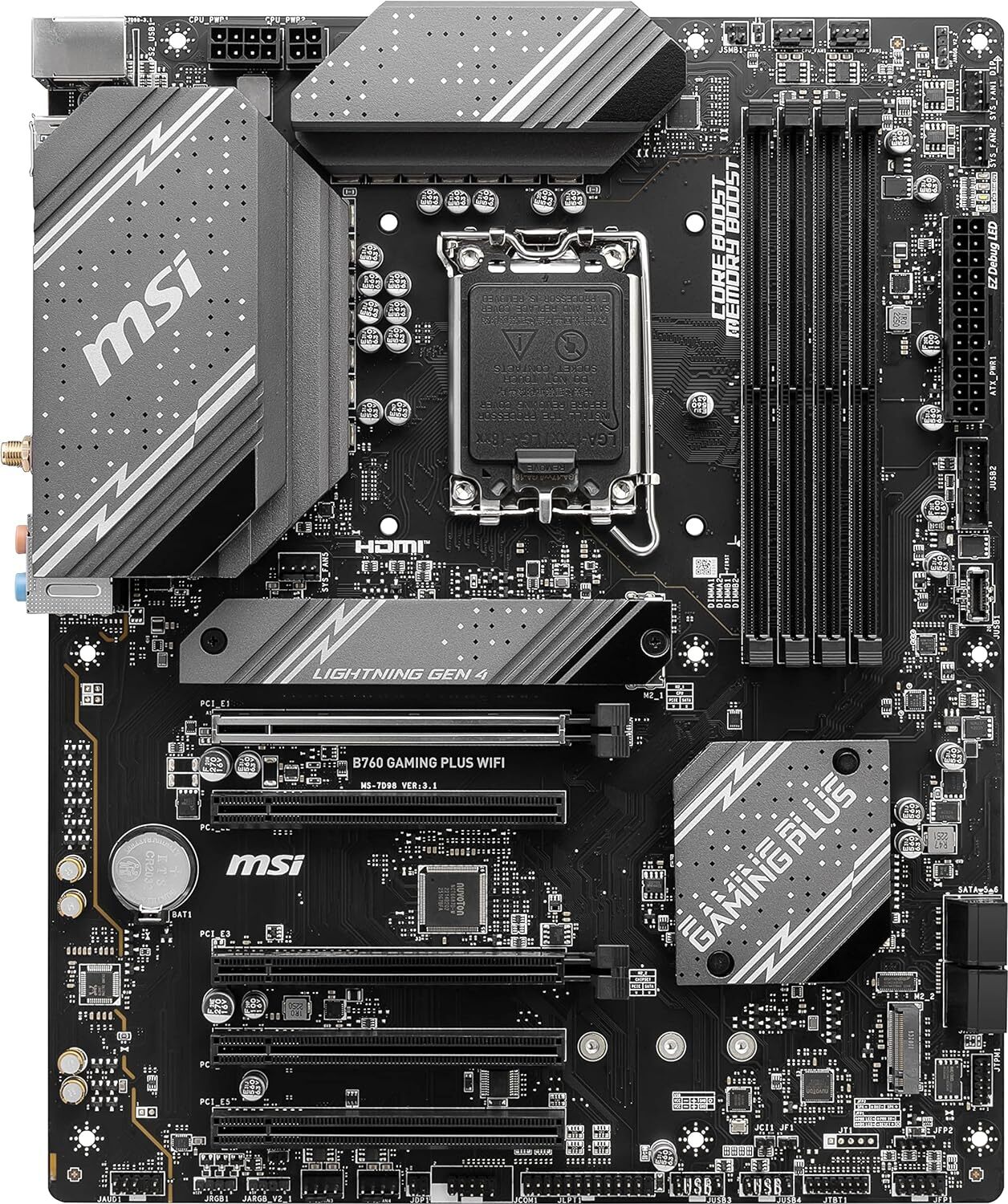 MSI PRO B760 GAMING PLUS WI-FI / ATX LGA1700 DDR5 6800