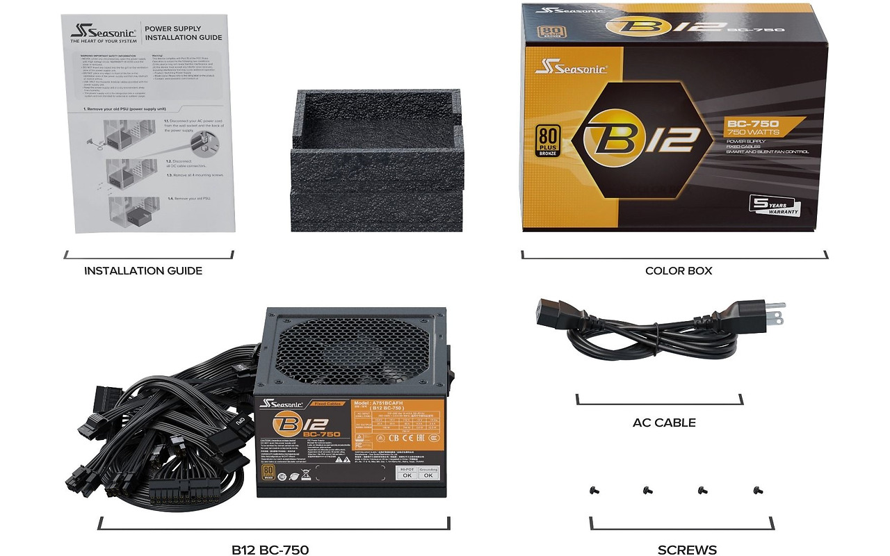 Seasonic B12 BC-750 80+ Bronze 750W
