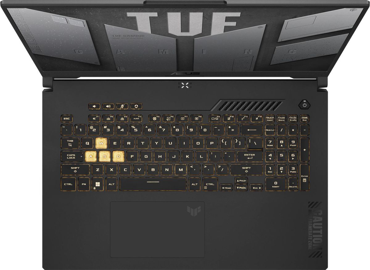 ASUS TUF Gaming F17 FX707ZV4 / 17.3 FullHD IPS 144Hz / Core i7-12700H / 16GB DDR4 / 512GB NVMe / GeForce RTX 4060 8GB GDDR6 / No OS