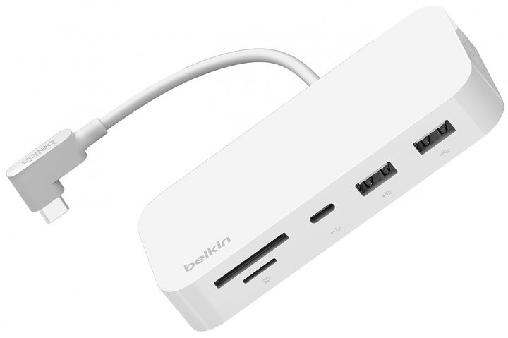 Belkin USB-C 6 in 1 Ethernet Multiport Dock with Mount / INC011BTWH