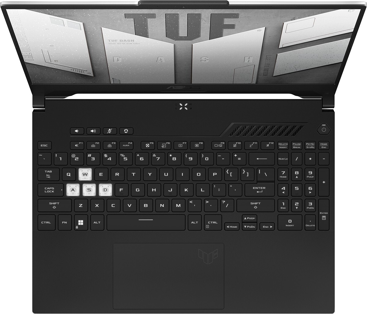 ASUS TUF Dash F15 FX517ZM / 15.6 FullHD IPS 144Hz / Core i5-12450H / 16GB DDR5 / 512GB NVMe / GeForce RTX 3060 6GB GDDR6 / No OS /