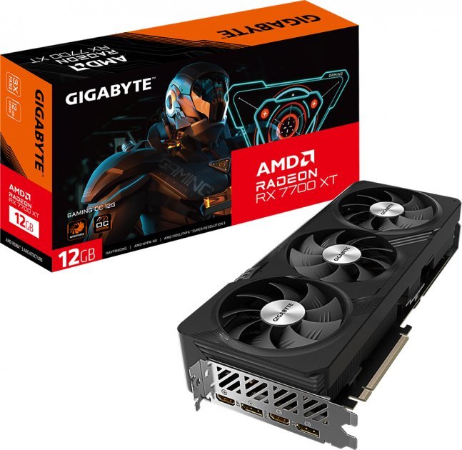 GIGABYTE Radeon RX 7700 XT 12GB GDDR6 Gaming OC 192BIt / GV-R77XTGAMING OC-12GD