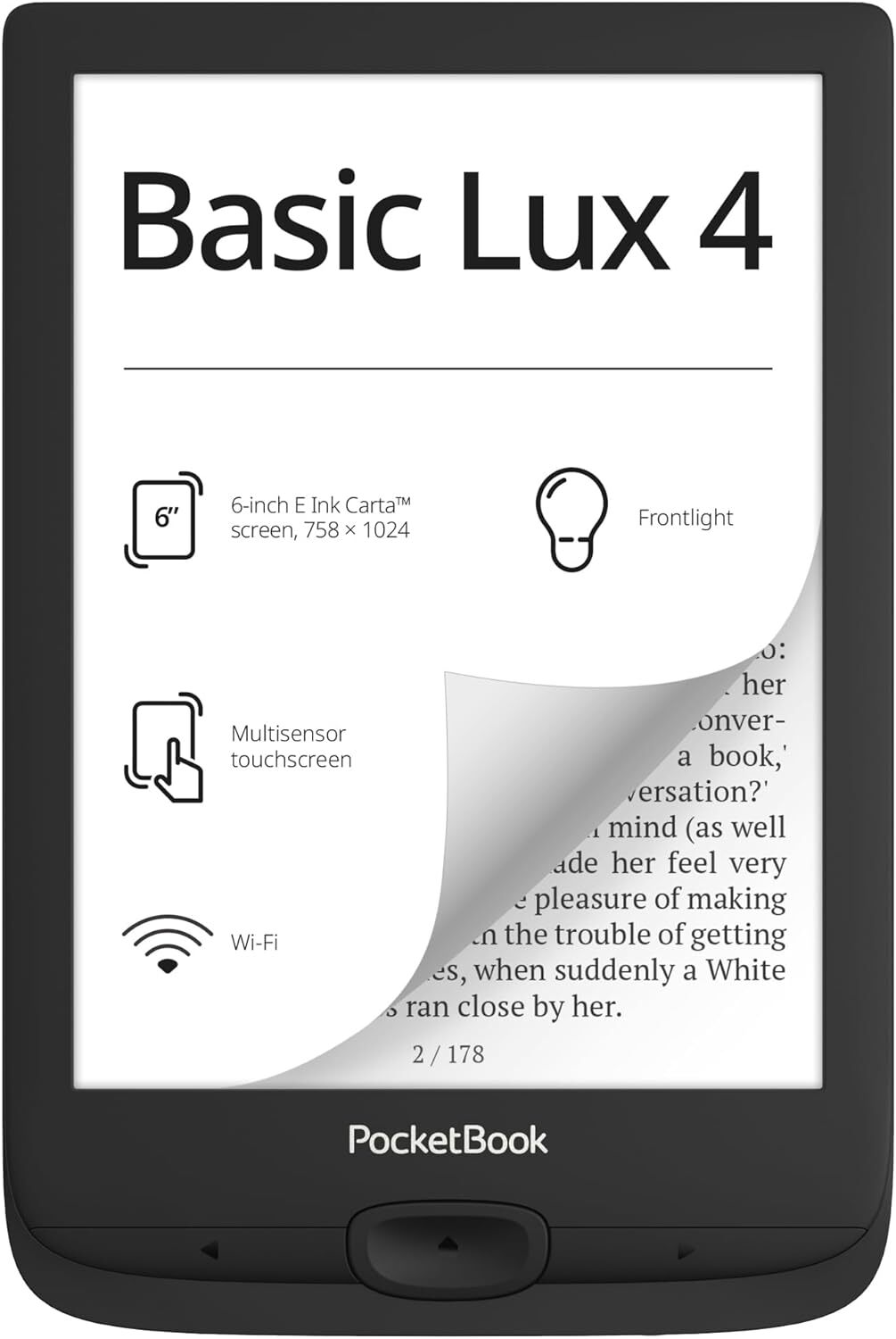 PocketBook Basic Lux 4 / 6 E Ink Carta