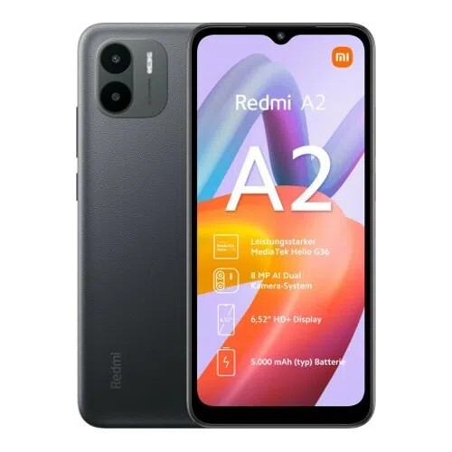 Xiaomi Redmi A2 Plus / 6.52 IPS / Helio G36 / 3GB / 64GB / 5000mAh / Black