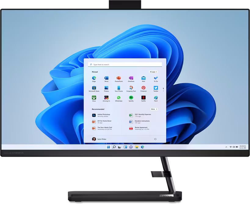 Lenovo AIO IdeaCentre 3 27IAP7 / 27 FullHD IPS / Core i3-1215U / 8GB DDR4 / 512GB NVMe / No OS / Black