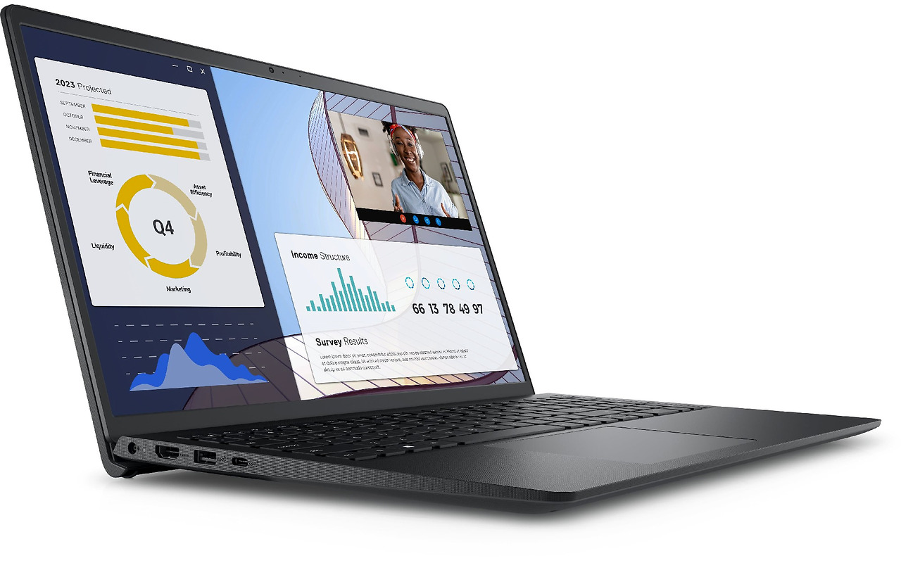 DELL Vostro 15 3535 Carbon Black / 15.6 FullHD 120Hz / Ryzen 7 7730U / 16GB DDR4 / 512GB NVMe / AMD Radeon / Ubuntu