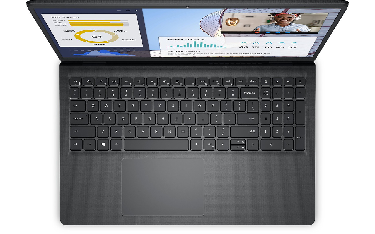 DELL Vostro 15 3535 Carbon Black / 15.6 FullHD 120Hz / Ryzen 7 7730U / 16GB DDR4 / 512GB NVMe / AMD Radeon / Ubuntu