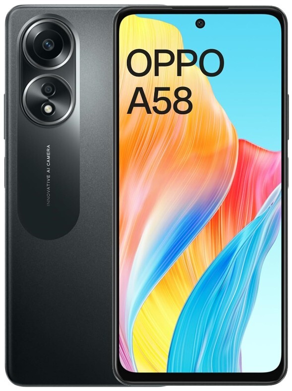 OPPO A58 / 6.56 IPS 90Hz / Helio G85 / 6GB / 128GB / 5000mAh Black