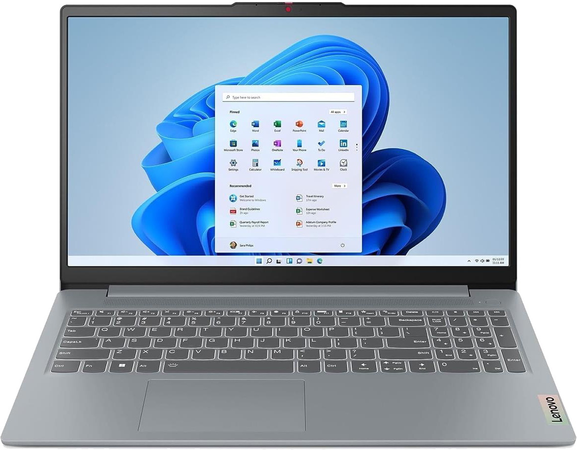 Lenovo IdeaPad Slim 3 15IAH8 / 15.6 IPS FullHD / Core i5-12450H / 8Gb LPDDR5 / 512Gb SSD / No OS