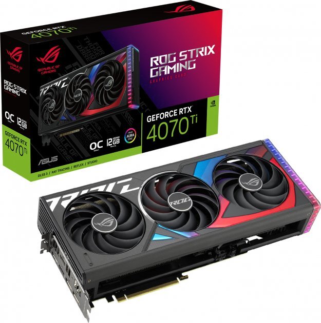 ASUS GeForce RTX 4070 Ti 12GB GDDR6X 192bit / ROG-STRIX-RTX4070TI-O12G-GAMING