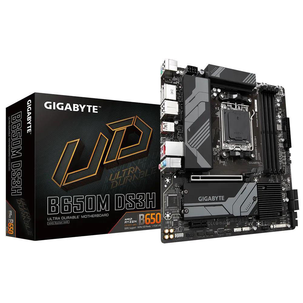 GIGABYTE B650M DS3H mATX AM5 DDR5 8000