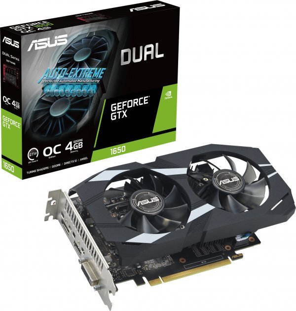ASUS GeForce GTX 1650 4GB GDDR6 128bit Dual EVO OC / DUAL-GTX1650-O4GD6-P-EVO