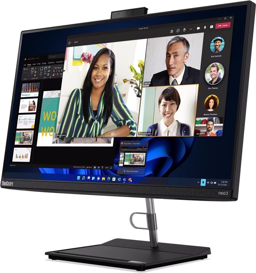 Lenovo AIO ThinkCentre neo 30a / 23.8 FullHD IPS / Core i5-13420H / 16GB DDR4 / 512GB NVMe / Black Linux DOS