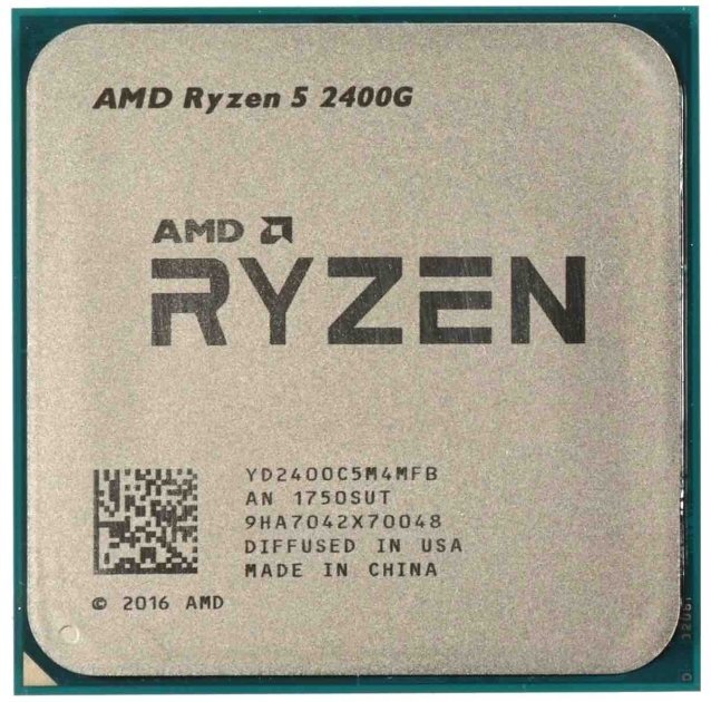 CPU AMD Ryzen 5 2400G / AM4 / 4MB L3 / 14nm / Radeon Vega 11 Graphics / 65W / NO cooler